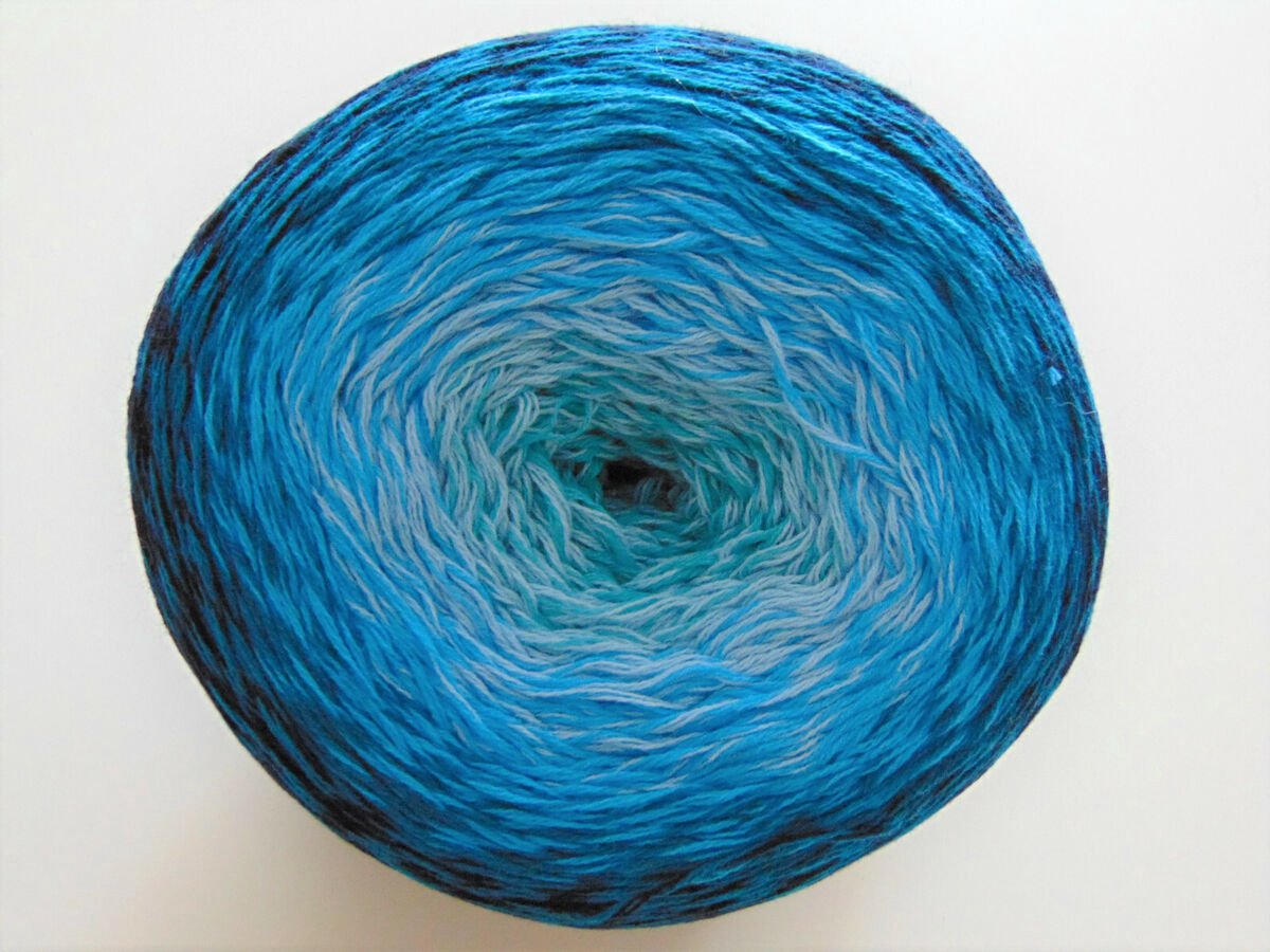 Austermann - Fantasy Colors - Kleurverloopgaren - 100% katoen - 250g, 1000m - kleur: Ocean (04)
