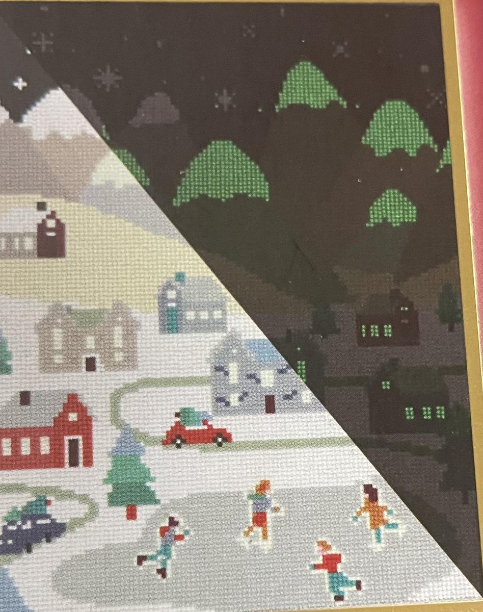 Avec diamond painting - glow in the dark- winter