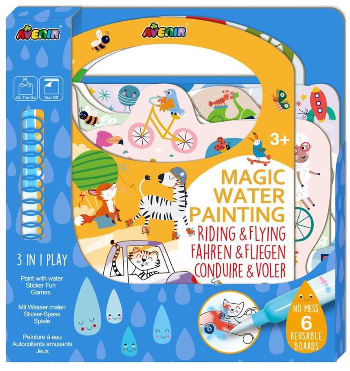 AVENIR Waterschilderen - Rijden En Vliegen.
