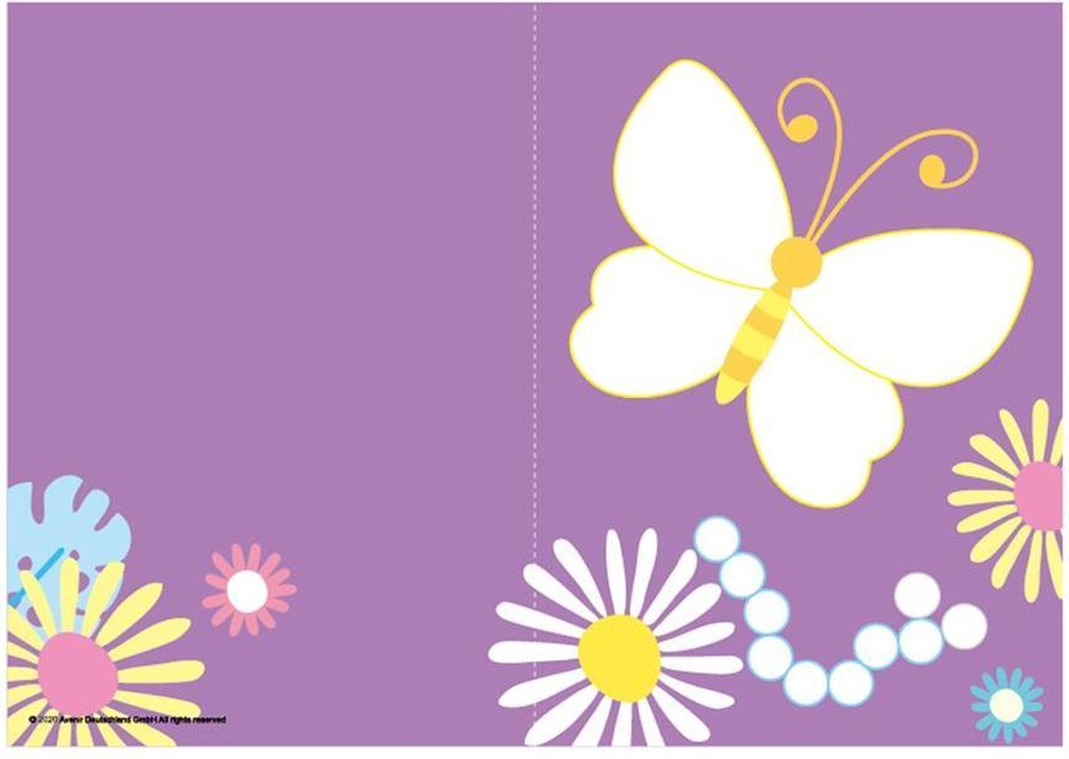 Avenir My First Quilling Art: KLEINE BEESTJES, maak 8 wenskaarten met filigraan papierkunst 17x24cm, in doos 19,5x20,5x4cm, 5+