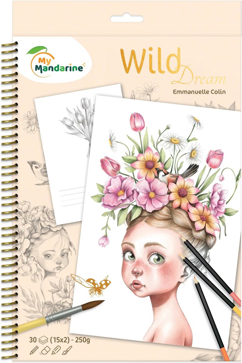 Coloriage Wild Colouring Book deel 8 by Emmanuelle Colin spiraal gebonden