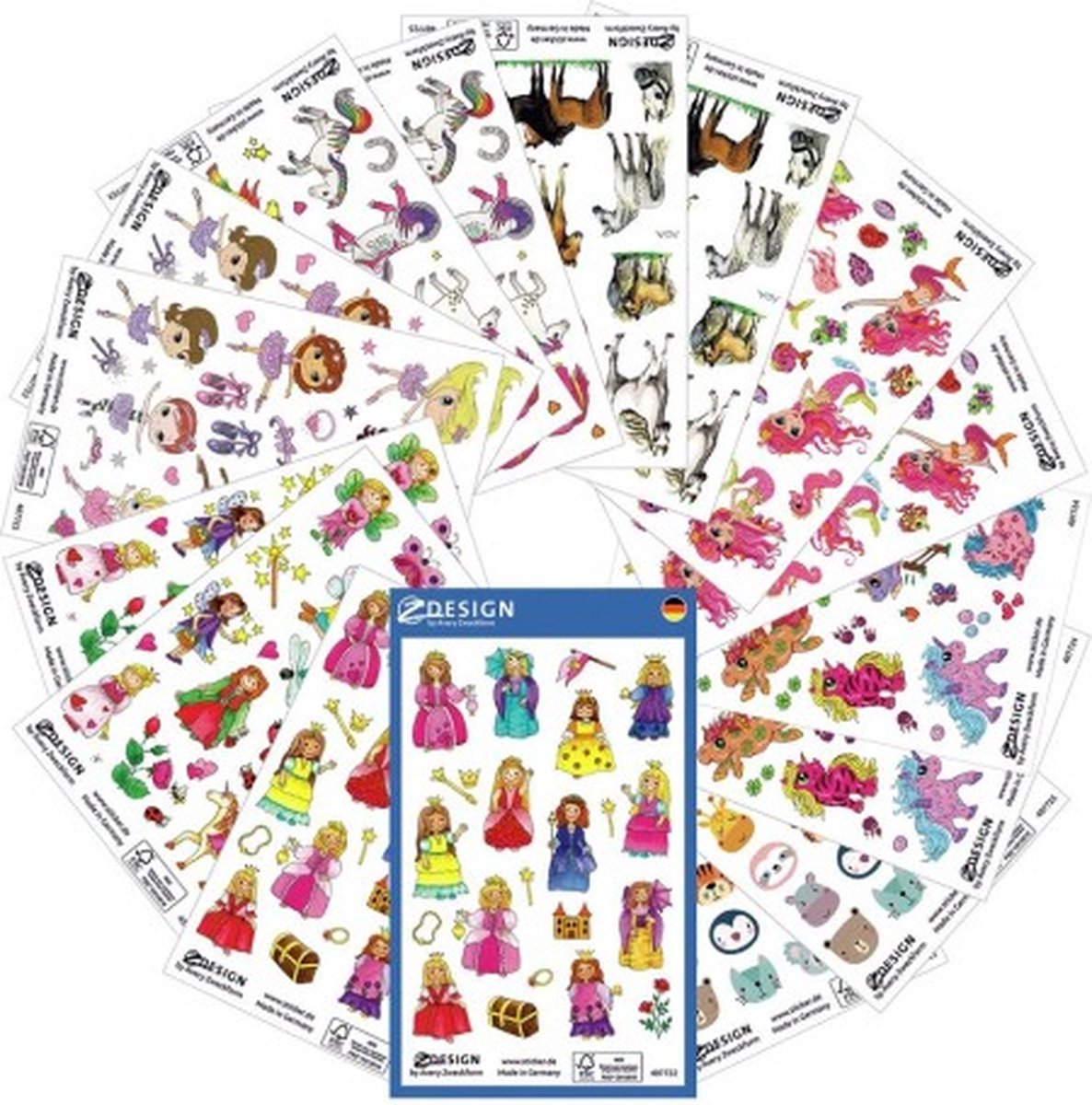 Avery 59990, 386 stuk(s), Meerkleurig