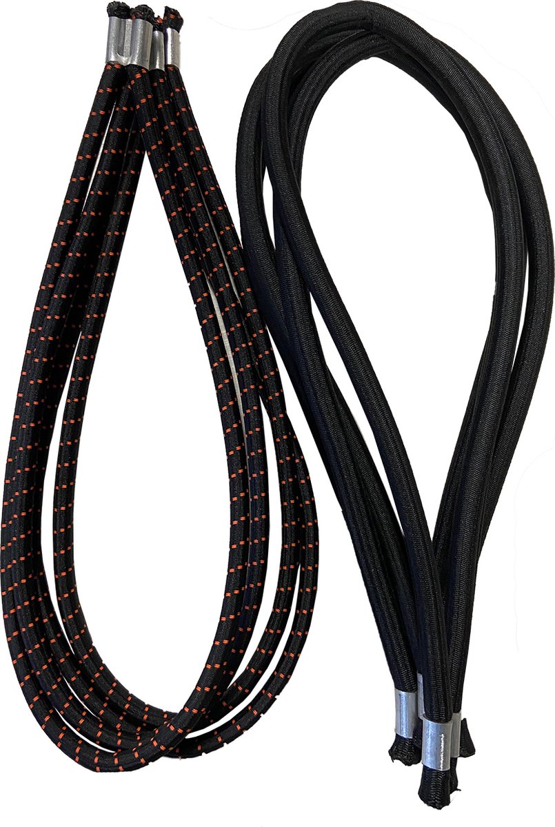 Elastieken voor Avyna Fitness trampoline (24x Zwart - 6x Oranje)