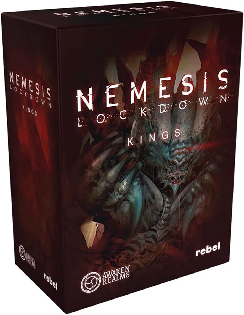 Nemesis Lockdown: Kings - Bordspel Uitbreiding - Nieuwe Aliens - Queen & Chytride - Vanaf 14 Jaar