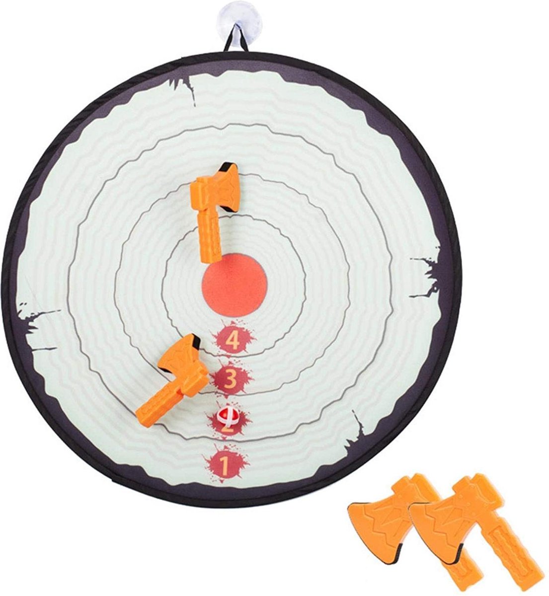Viking Axe Throwing Game - Dartbord Klittenband Bijlen Werpspel Set- Binnen & Buiten