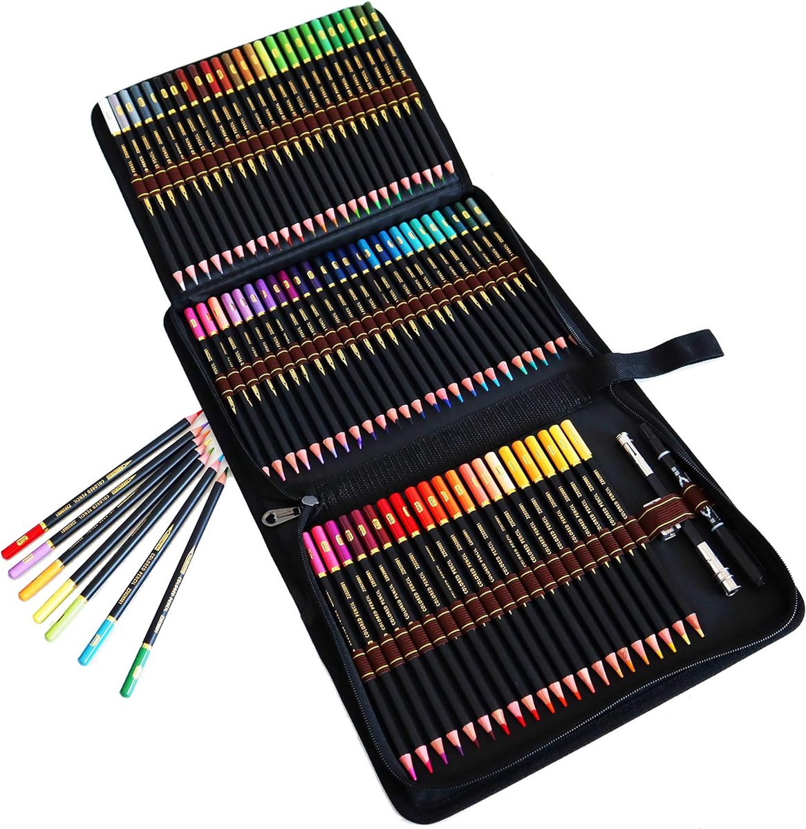 Complete Tekenset voor Beginners - Hoogwaardige Potloden, Gummen en Accessoires - Diverse Hardheden - Draagbaar Etui - Ideale Kunstenaarstool voor Schetsen, Tekenen en Shading