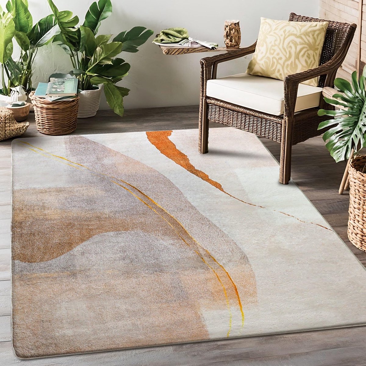 Azomor® Modern laagpolig vloerkleed met antislip en onderhoudsvriendelijk ontwerp