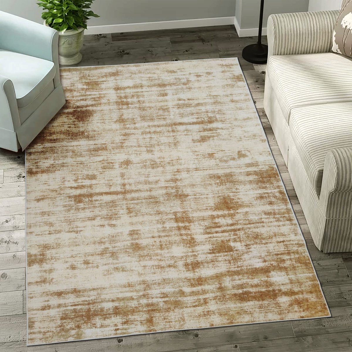 Azomor® Zacht en wasbaar abstract tapijt met antislip voor elk interieur