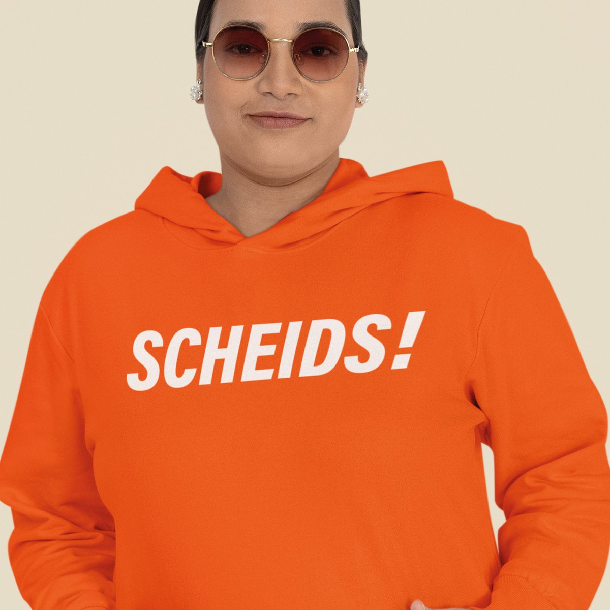 Oranje EK Hoodie Scheids! MAAT 3XL