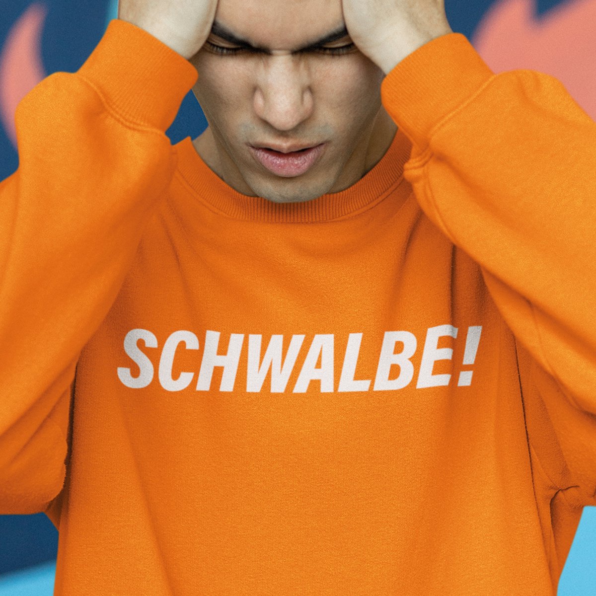 Oranje EK Trui Schwalbe! MAAT 4XL - Uniseks Feestkleding & Carnavalskleding