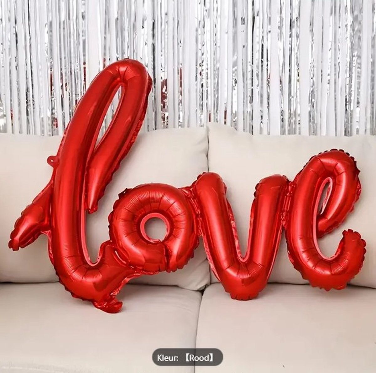 Love folie ballon - Valentijn - Rood -
