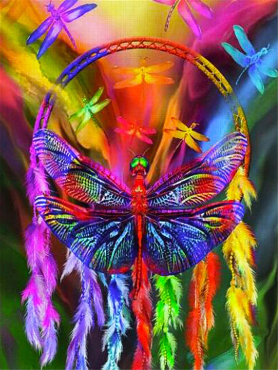 BJoy Diamond Painting 40x50 - Libelle Dromenvanger