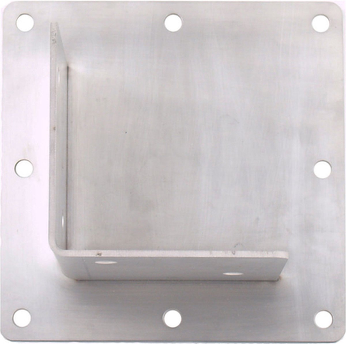 B-Play Muursteun RVS voor vierkante palen van 140 tot 160 mm - Perfect voor Douglas palen -