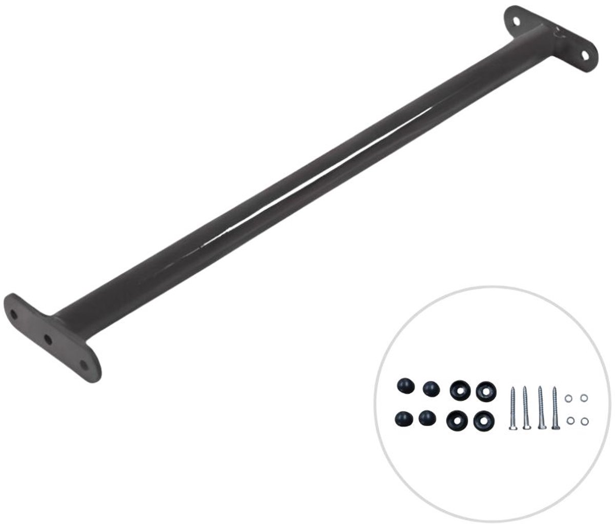 DICE Duikelstang Antraciet 90 cm incl. bevestigingsmateriaal