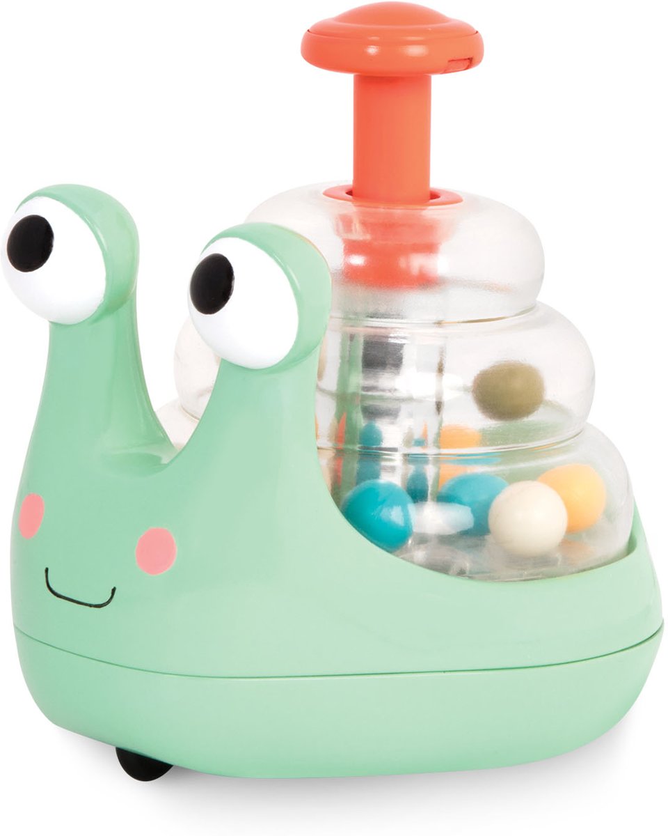 Rolling light-up snail popper Slakkentol met lichtjes