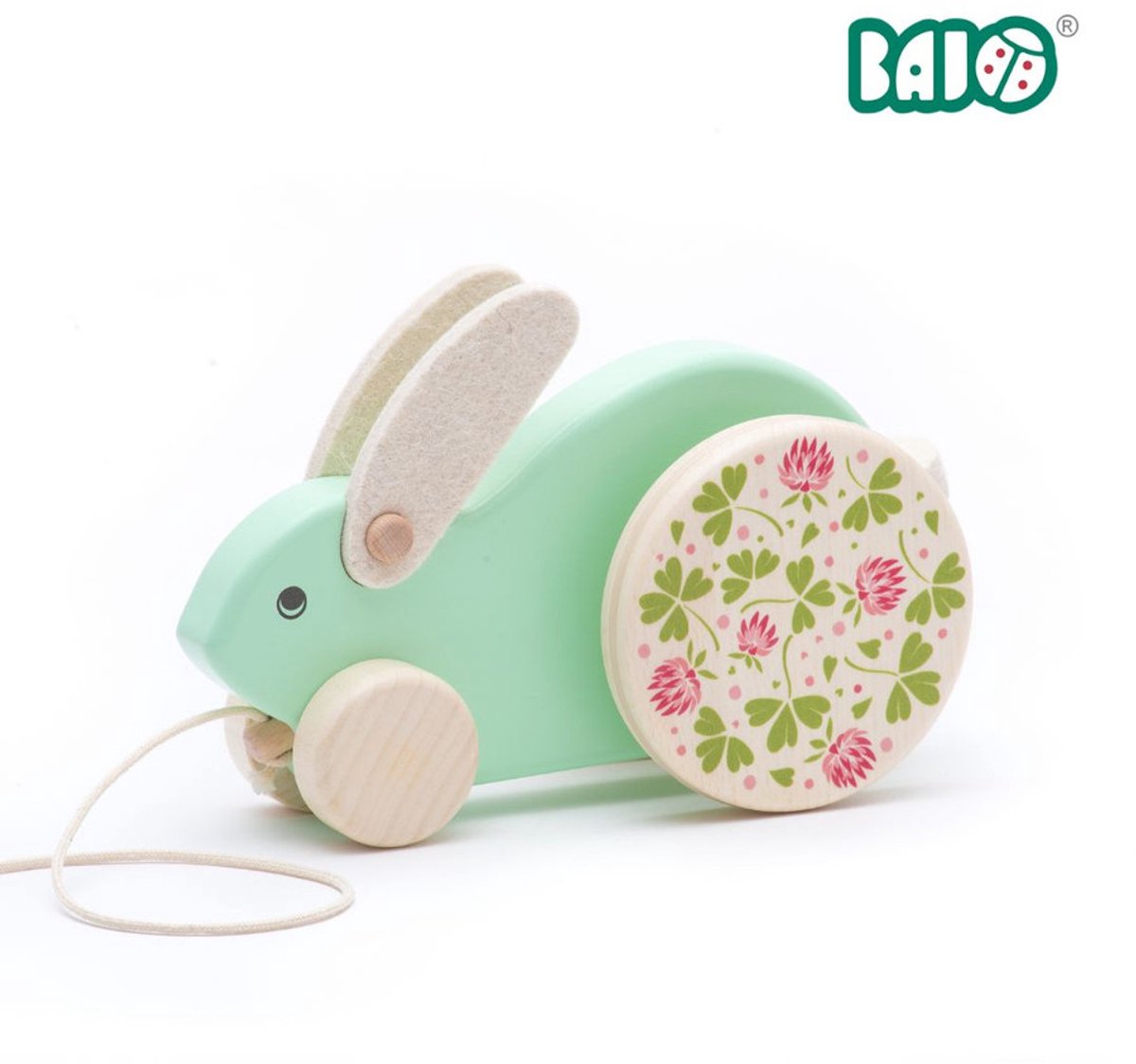 Bajo houten speelgoed konijn - educatief spel voor kinderen.