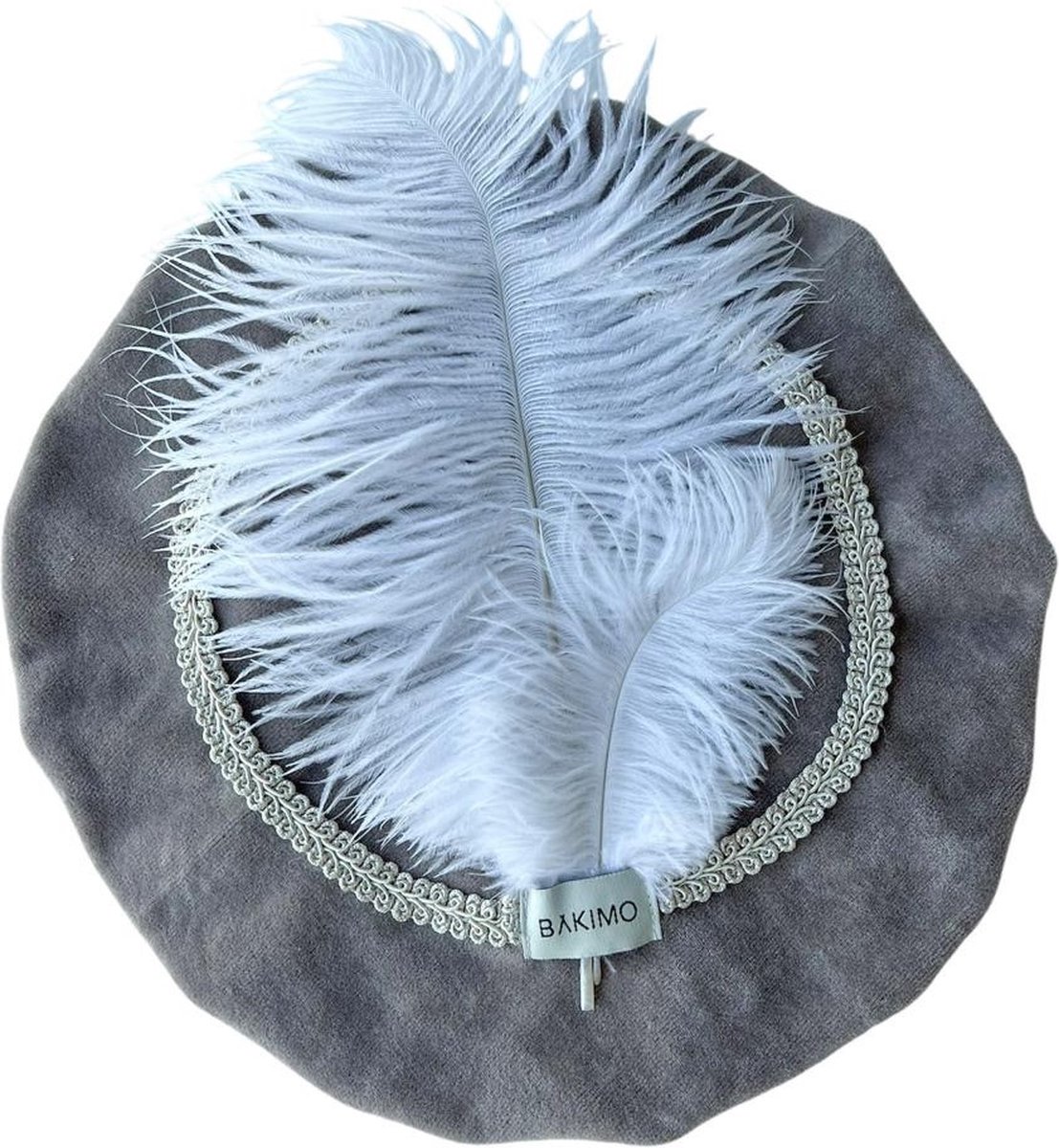 BAKIMO - Sinterklaas - Velvet - Pietenmuts - Baret - Taupe