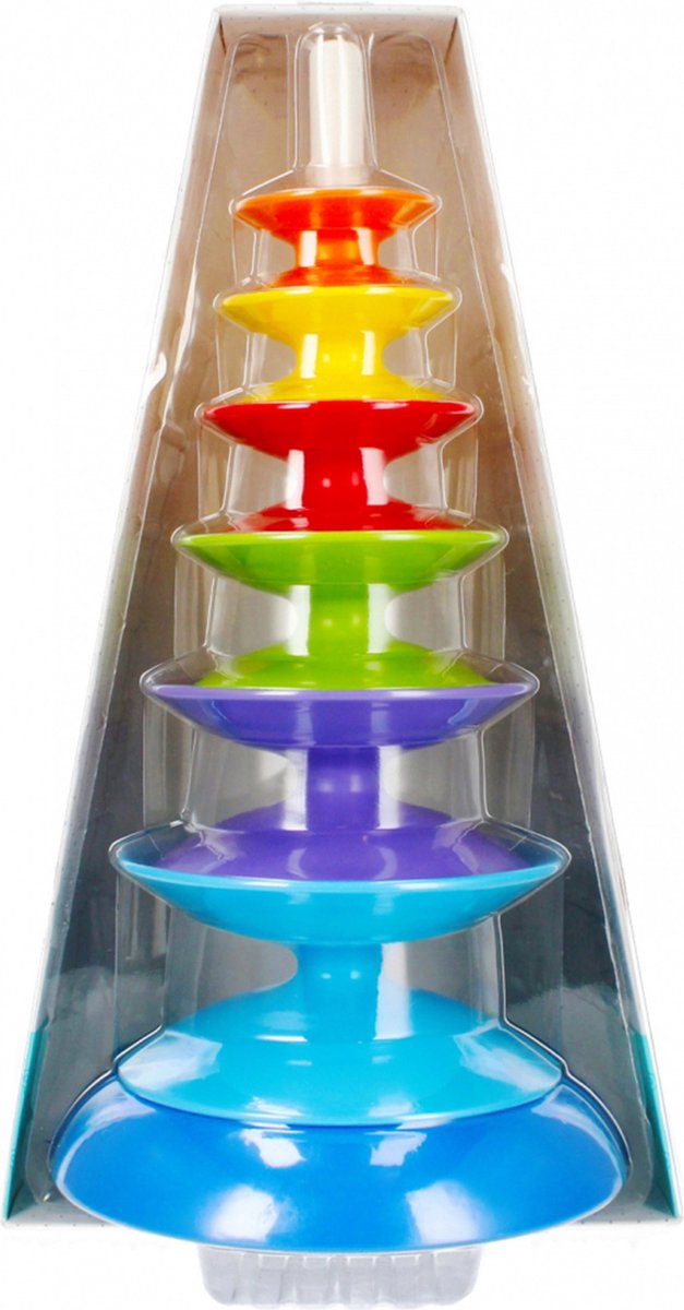 Bam Bam - Multicolor Educatieve Toren / Piramide, educatief speelgoed voor vanaf 6 maanden