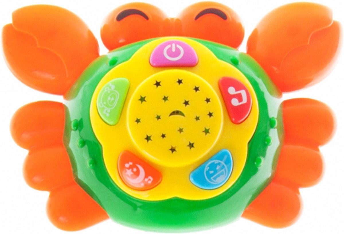 Bam Bam - muzikale krab - educatief speelgoed - grappige krab met slaapliedje - vanaf 18 maanden
