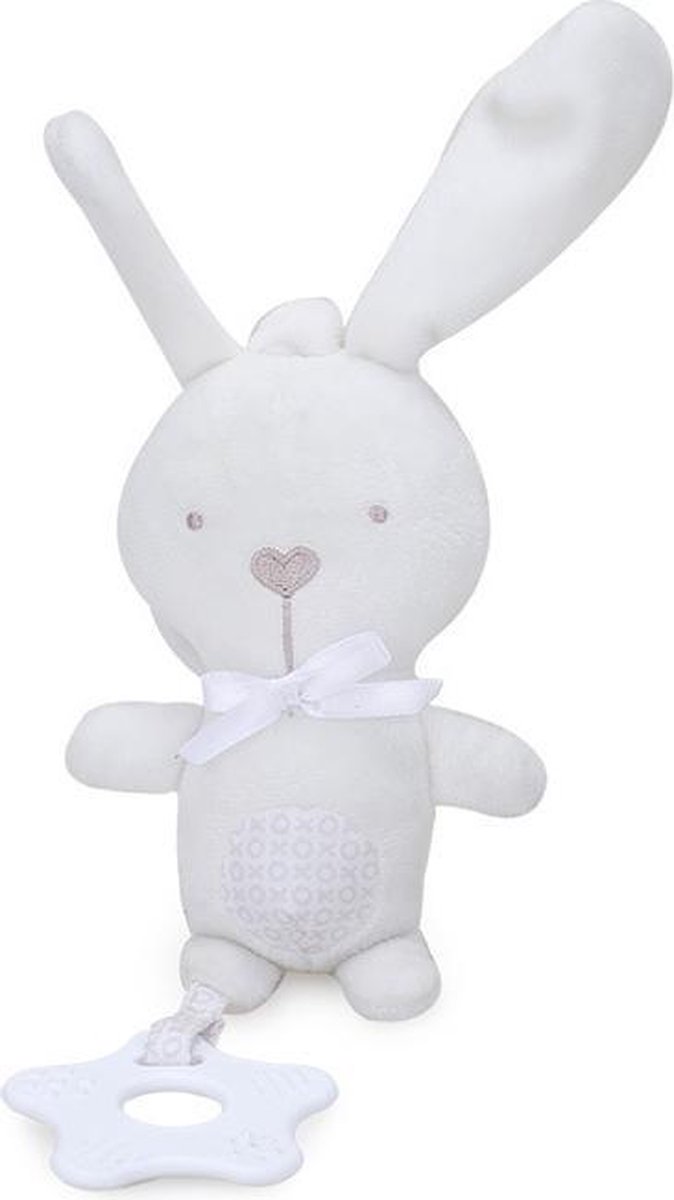 Speelgoed/ Speeltje/ Bijtring/ Bijtspeelgoed  Olifant Konijn Baby Bell Bijtring Bed Opknoping Dier Rammelaar Hanger Baby Draaibank Hanger Bb Genoemd Muziek Speelgoed (Pluche)/ konijn
