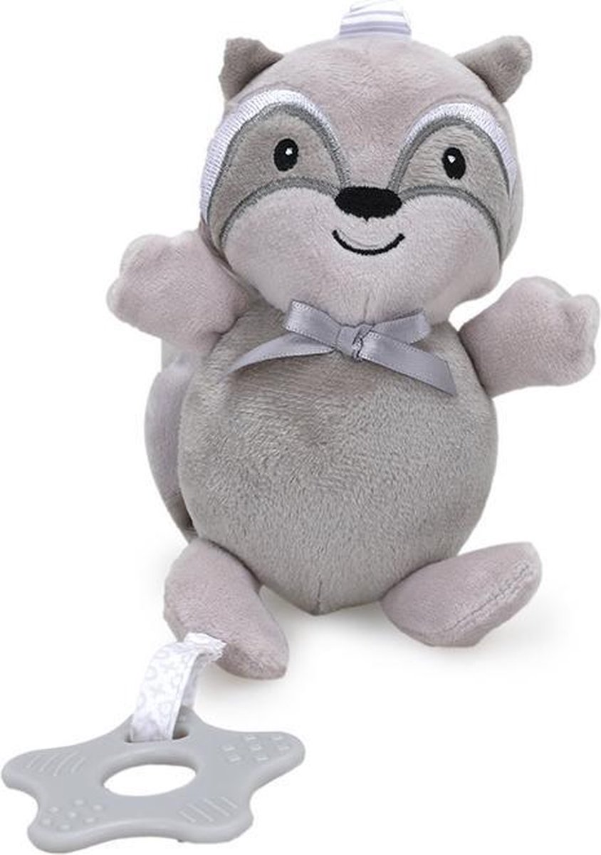 Speelgoed/ Speeltje/ Bijtring/ Bijtspeelgoed  Olifant Konijn Baby Bell Bijtring Bed Opknoping Dier Rammelaar Hanger Baby Draaibank Hanger Bb Genoemd Muziek Speelgoed (Pluche)/ wasbeer