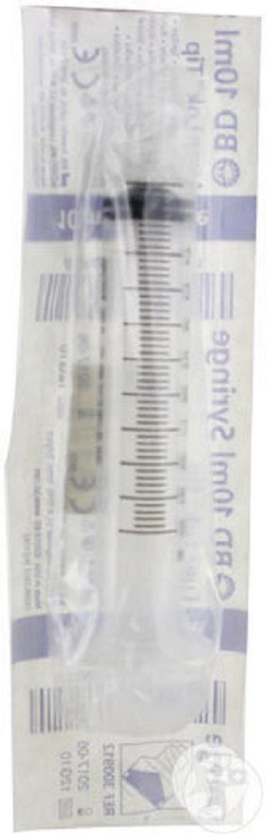 10 x spuit 10 ml met indeling BD Plastipak