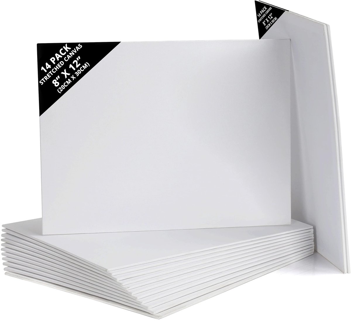 Belle Vous 14 Pak Blank Canvas – 20 x 30 cm – Voorgerekte Canvas Paneel Borden – Geschikt voor Acryl en Olie Verf Schilderen, Maar ook Schetsen en Tekenen