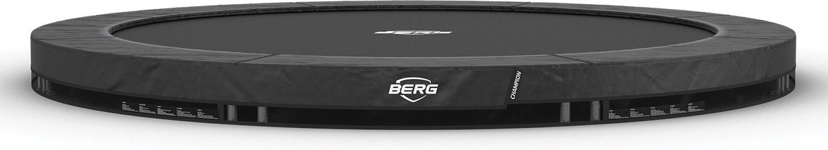 BERG Champion InGround Trampoline - 330 cm - Rond - Met AirFlow Pro - Twinspring - Grijs