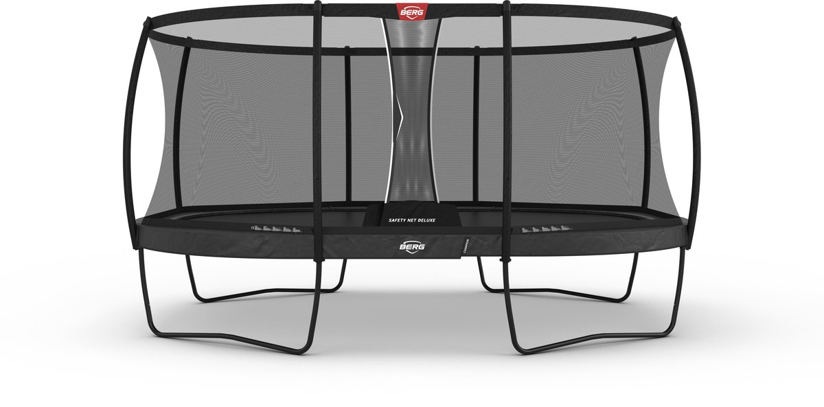 BERG Grand Champion Regular Trampoline - 520 cm - Ovaal - AirFlow Pro Springdoek - TwinSpring - Grijs - incl. Veiligheidsnet deluxe