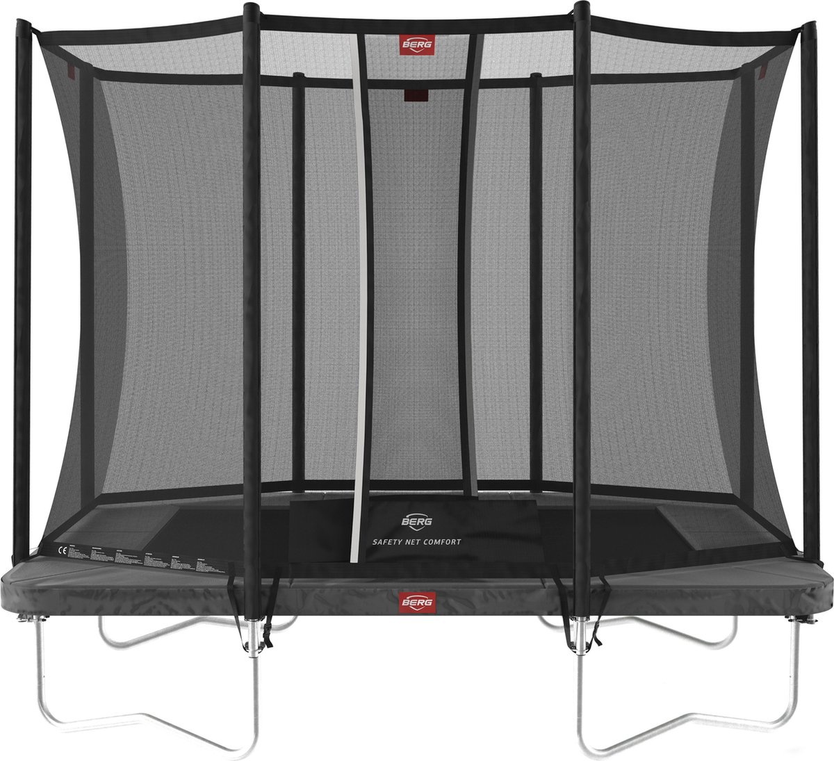  Ultim Favorit trampoline Regular 280 cm grijs + Safety Net Comfort