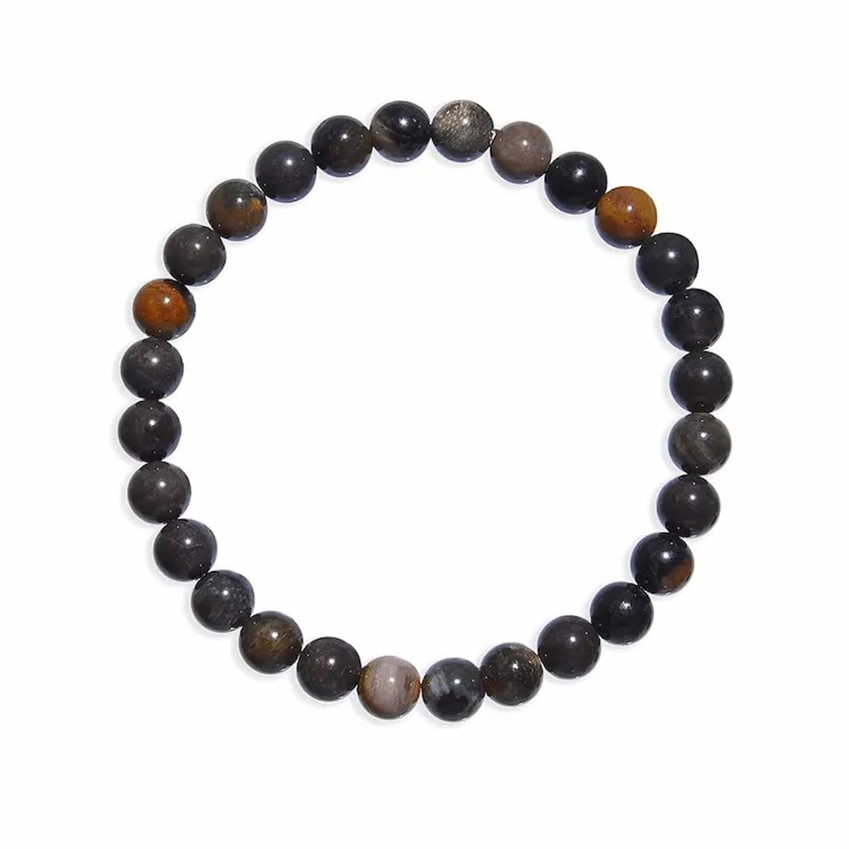 Armband Versteend Hout (zwart)