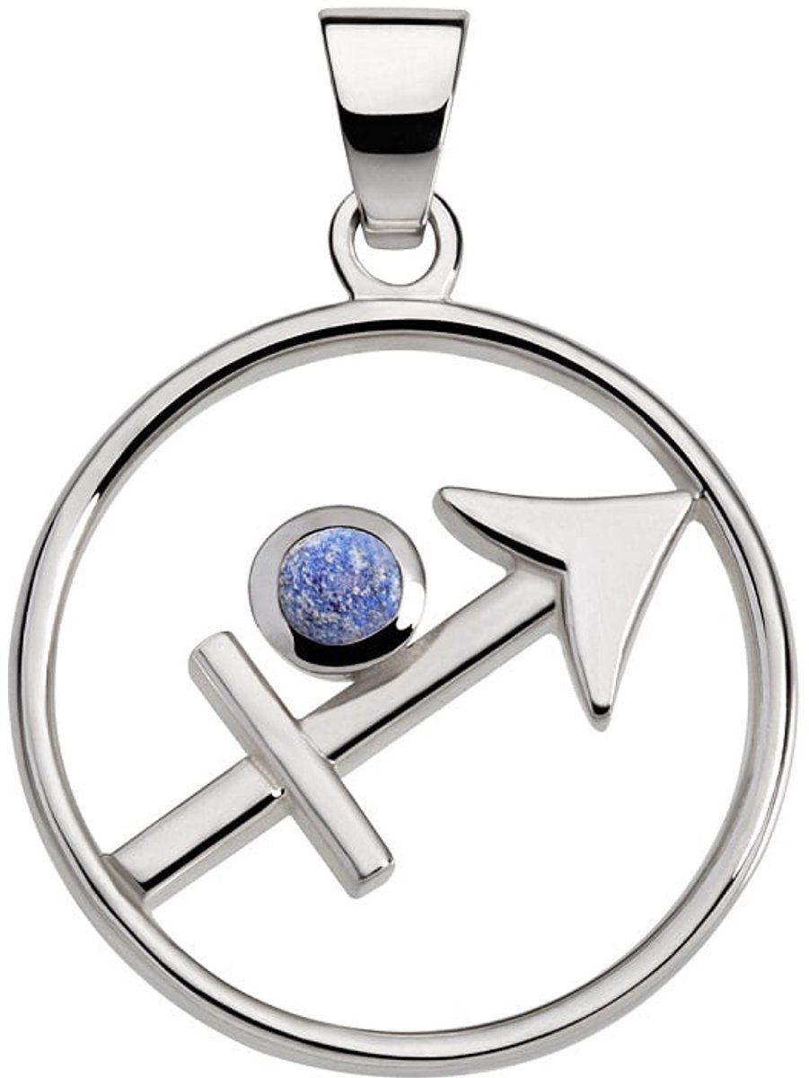 Boogschutter hanger met lapis lazuli