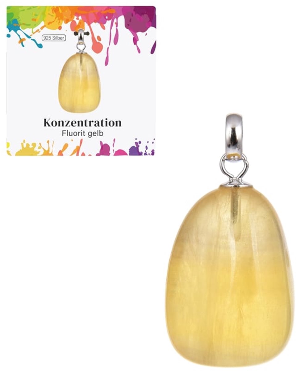Hanger Fluoriet geel klein