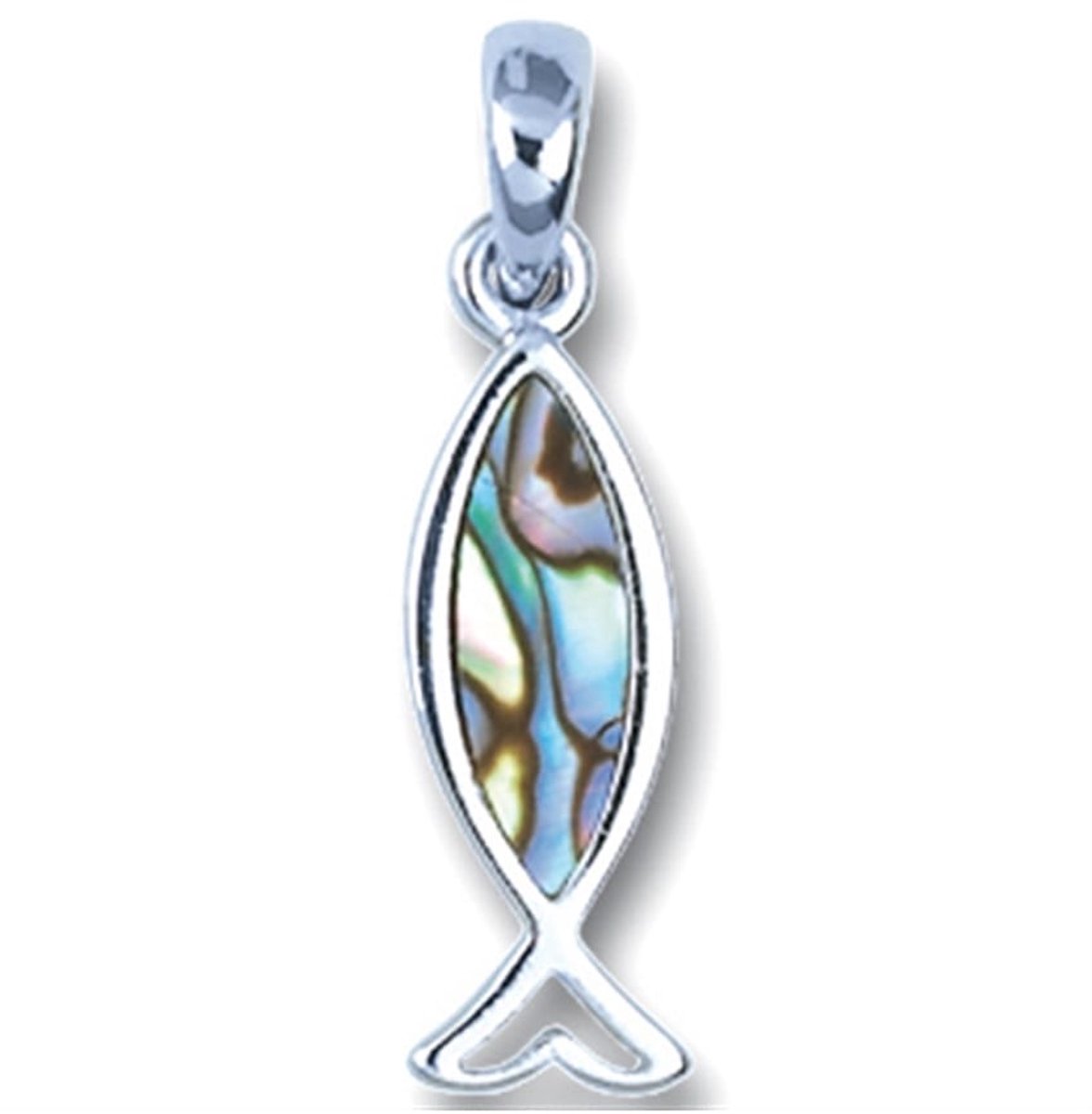 Hanger Vis met paua schelp