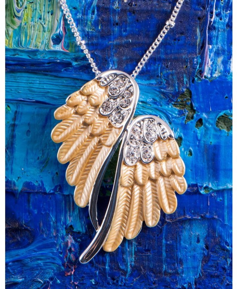 Hanger engel vleugels goudkleurig