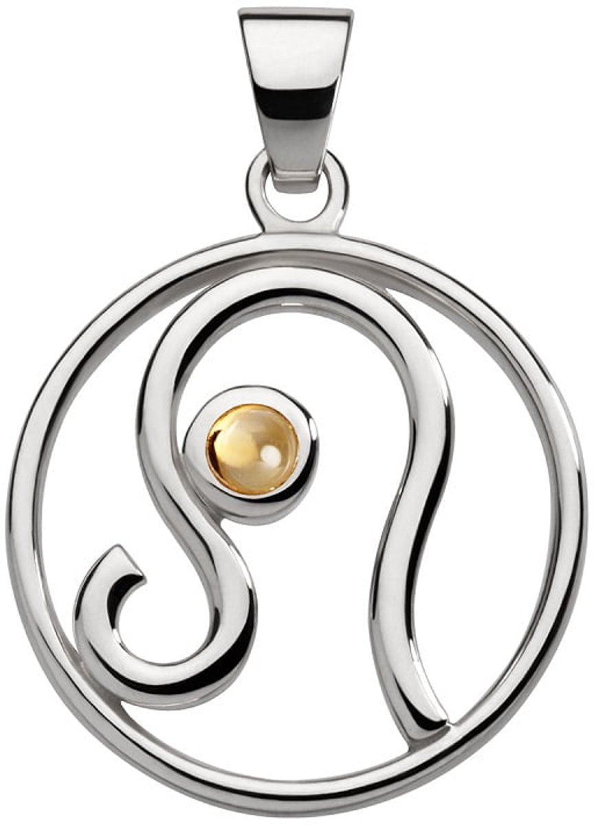 Leeuw hanger met citrien