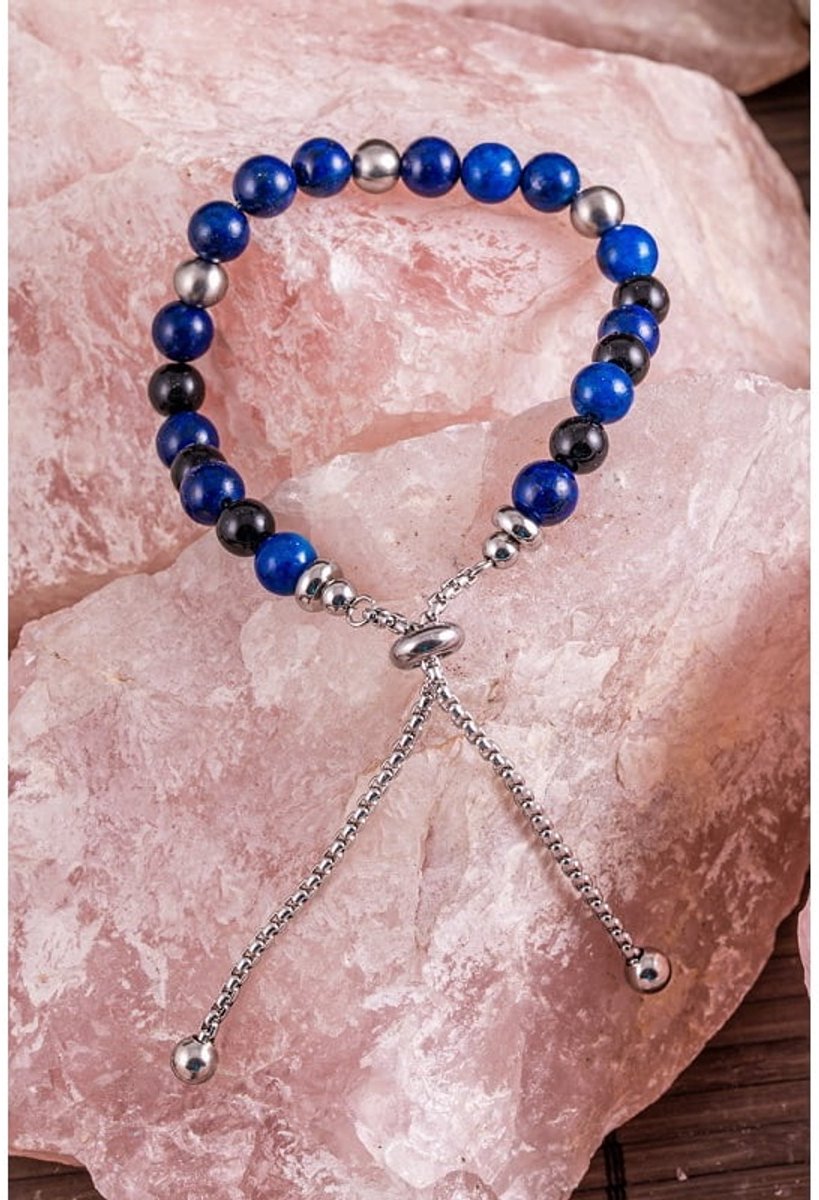 Negatieve ionen armband met lapis lazuli
