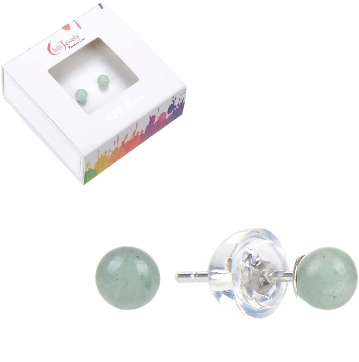 Oorbellen Aventurijn 4 mm