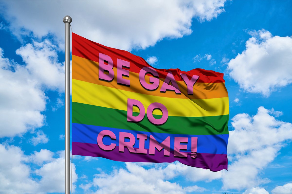 Be Gay Do Crime Vlag - LGBTQ+ Pride Flag - 225x150cm