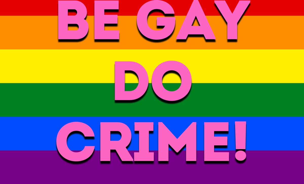 Be Gay Do Crime Vlag - LGBTQ+ Pride Flag 150x100cm