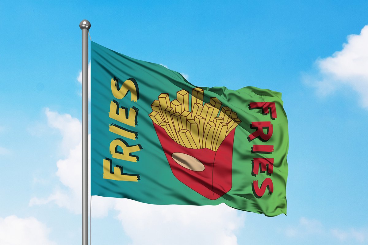 Fries Flag - Patat Vlag - 150x100cm