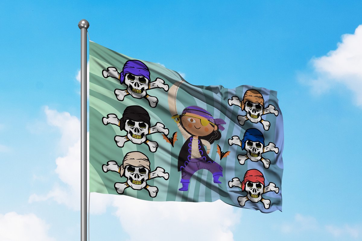 Piratenvlag - Piraat Vlag - 120x80cm