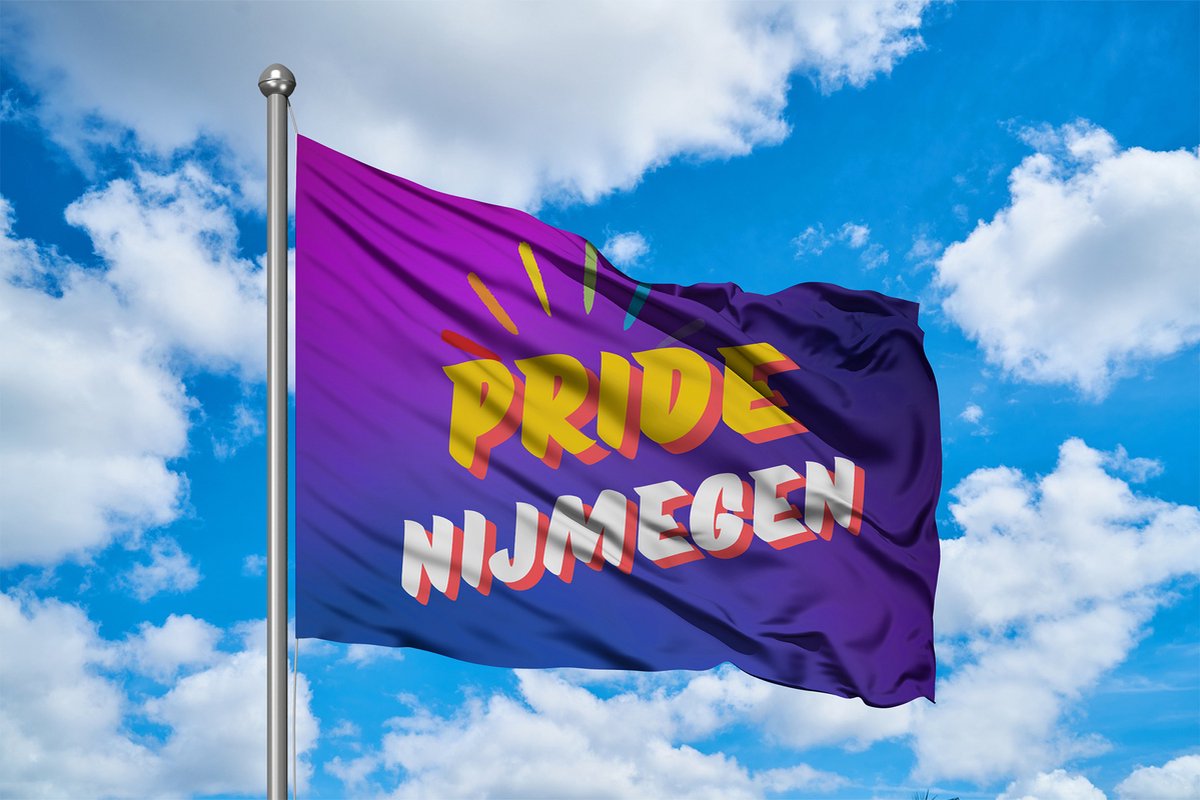 Pride Nijmegen Vlag - LGBTQ+ Pride Flag - 225x150cm