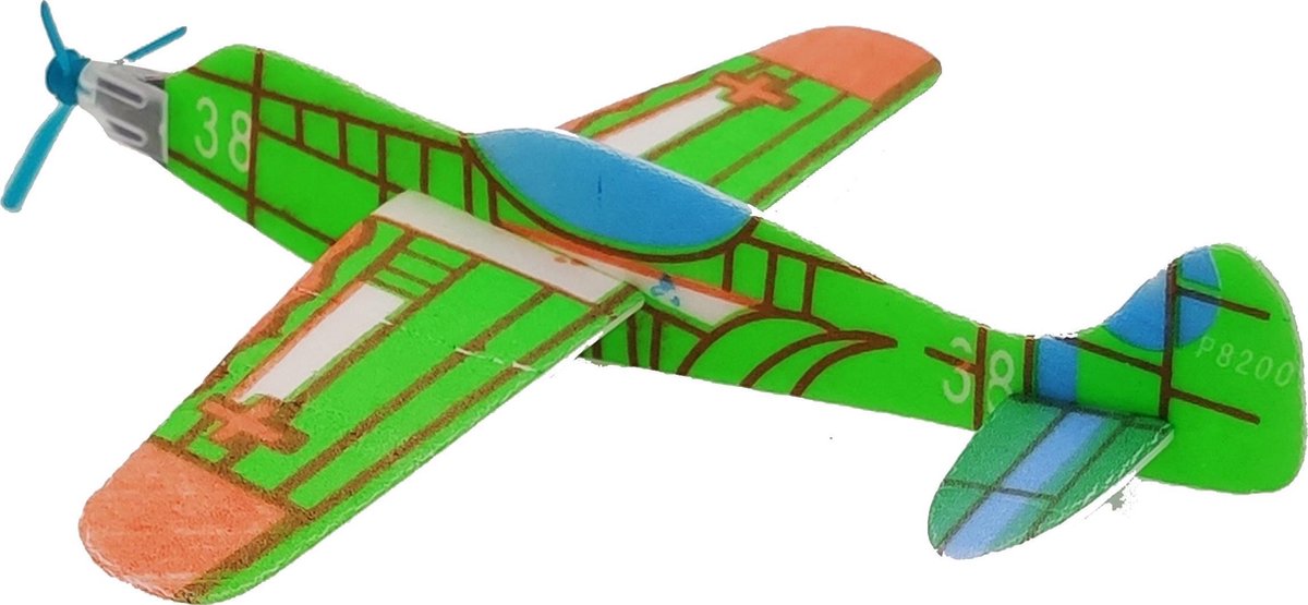 24 stuks assorted Zweefvliegtuig EVA 18cm