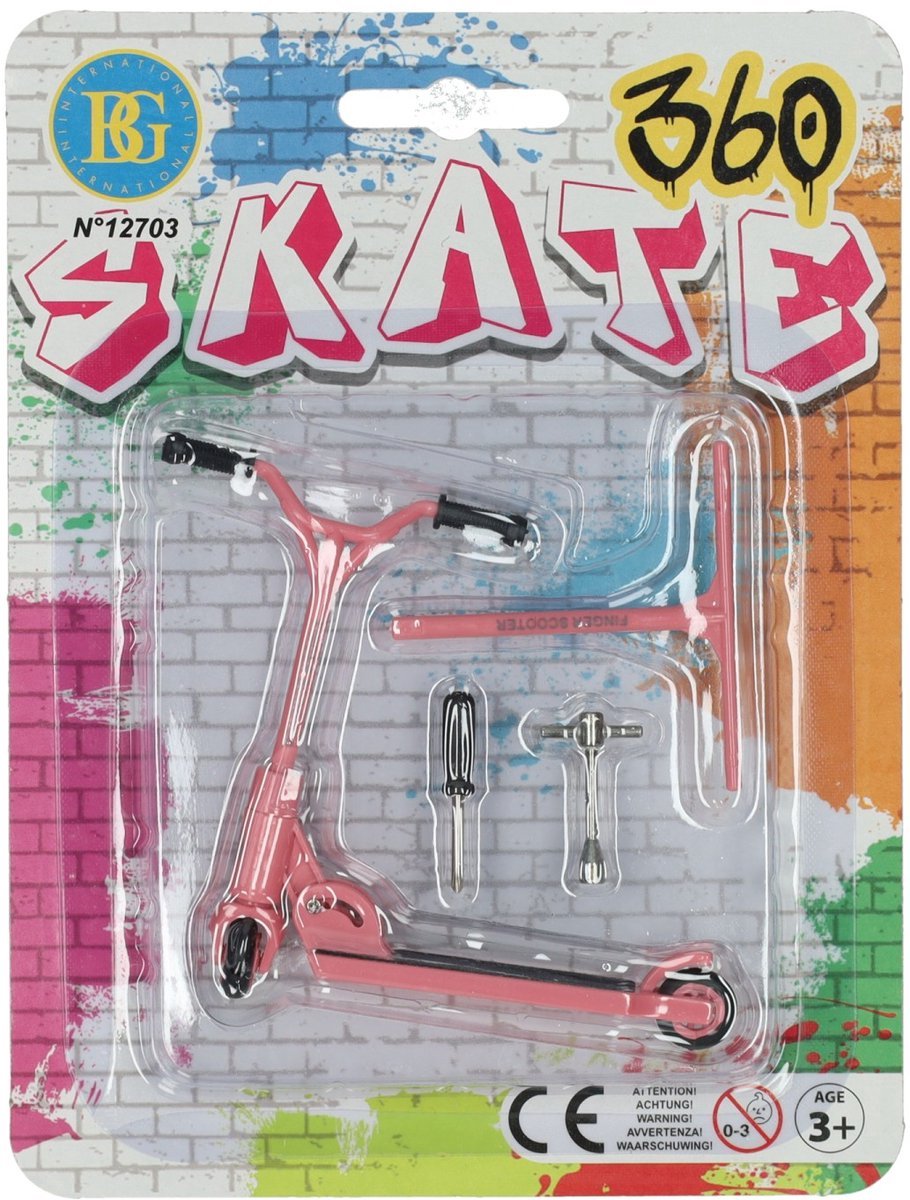Vinger Stepje - Kleur Roze – Finger Scooter – Mini Stunt & Skate Speelgoed voor Kinderen