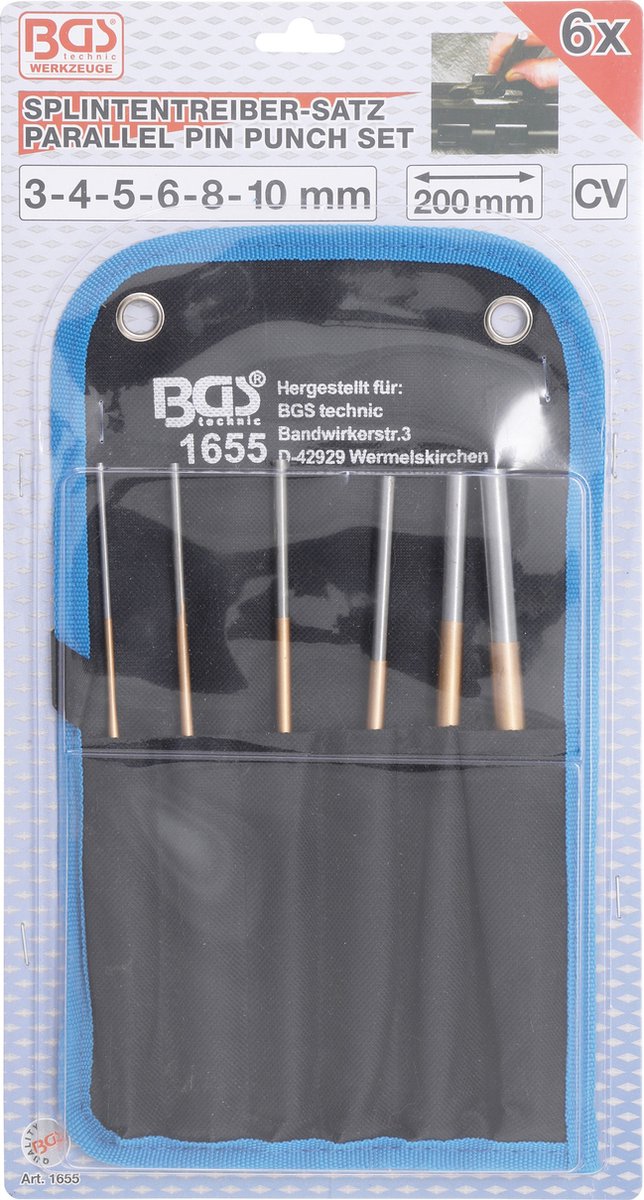 BGS Pendrijverset 200 mm 3 - 10 mm 6 delig