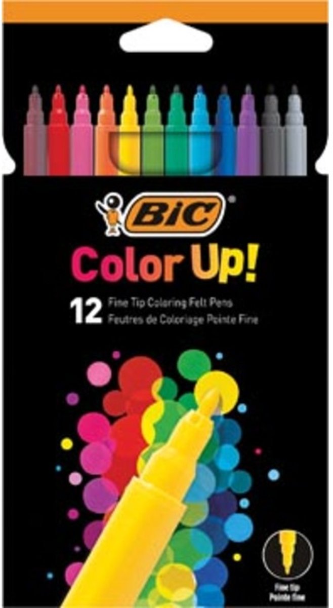 BIC VILTSTIFT COLOR UP 12X
