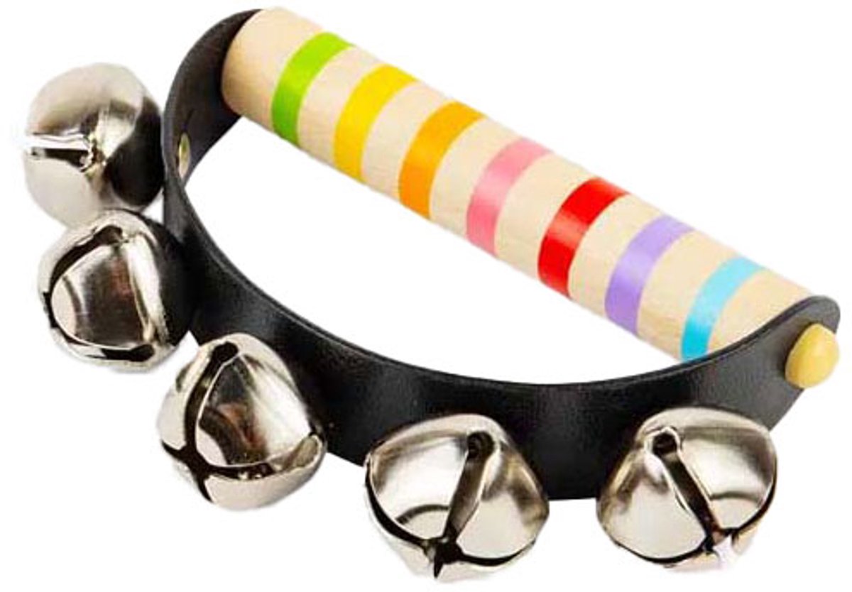 BigJigs houten muziekinstrument handbel voor kinderen - educatief speelgoed.