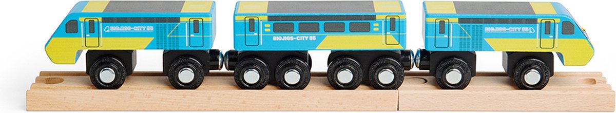 BigJigs houten trein Intercity 125 - speelgoedtrein voor kinderen.