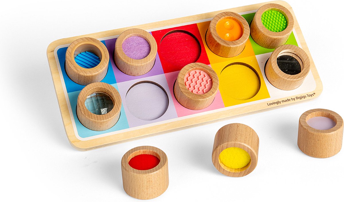 BigJigs sensorisch speelgoed houten speelbord - educatief speelgoed.